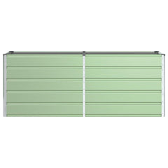 vidaXL Planter Pastel Green 195 x 50 x 77 cm Galvanised Steel 4