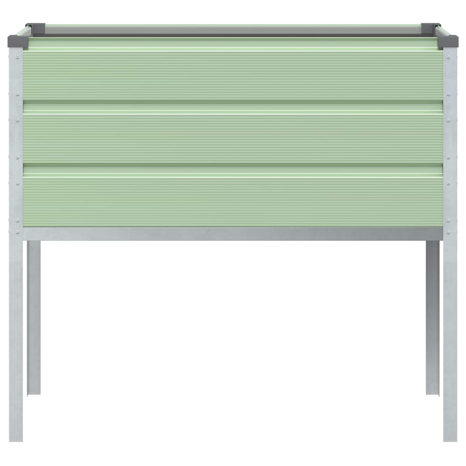 vidaXL Planter Pastel Green 100 x 45 x 90 cm Galvanised Steel 4