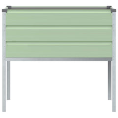vidaXL Planter Pastel Green 100 x 45 x 90 cm Galvanised Steel 4