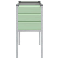 vidaXL Planter Pastel Green 100 x 45 x 90 cm Galvanised Steel 5