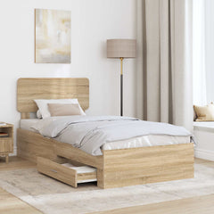 Bed Frame Drawer Engineered Wood Sonoma oak