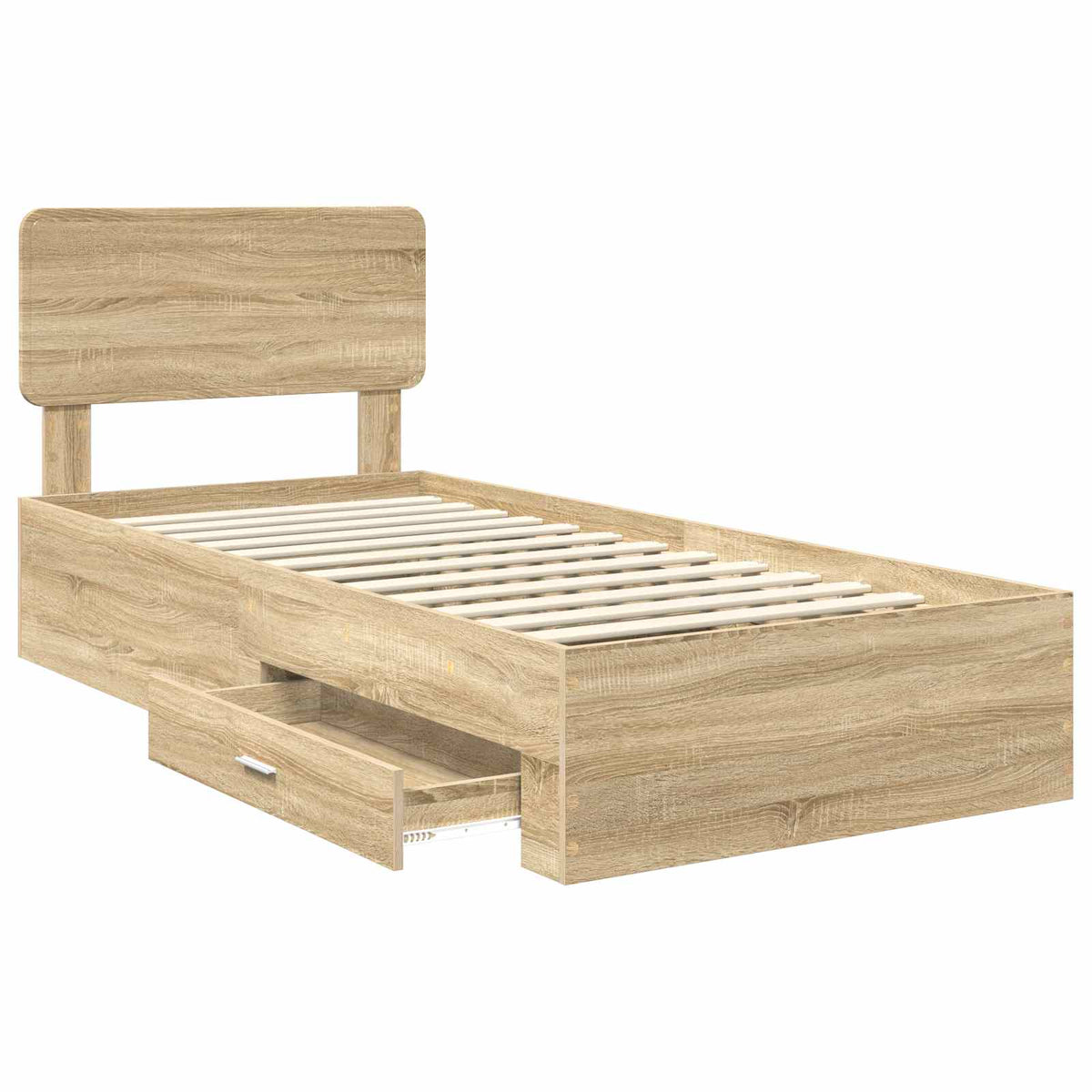 Bed Frame Drawer Engineered Wood Sonoma oak