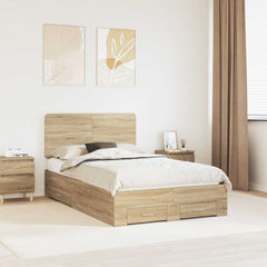 Bed Frame Drawer Engineered Wood Sonoma oak
