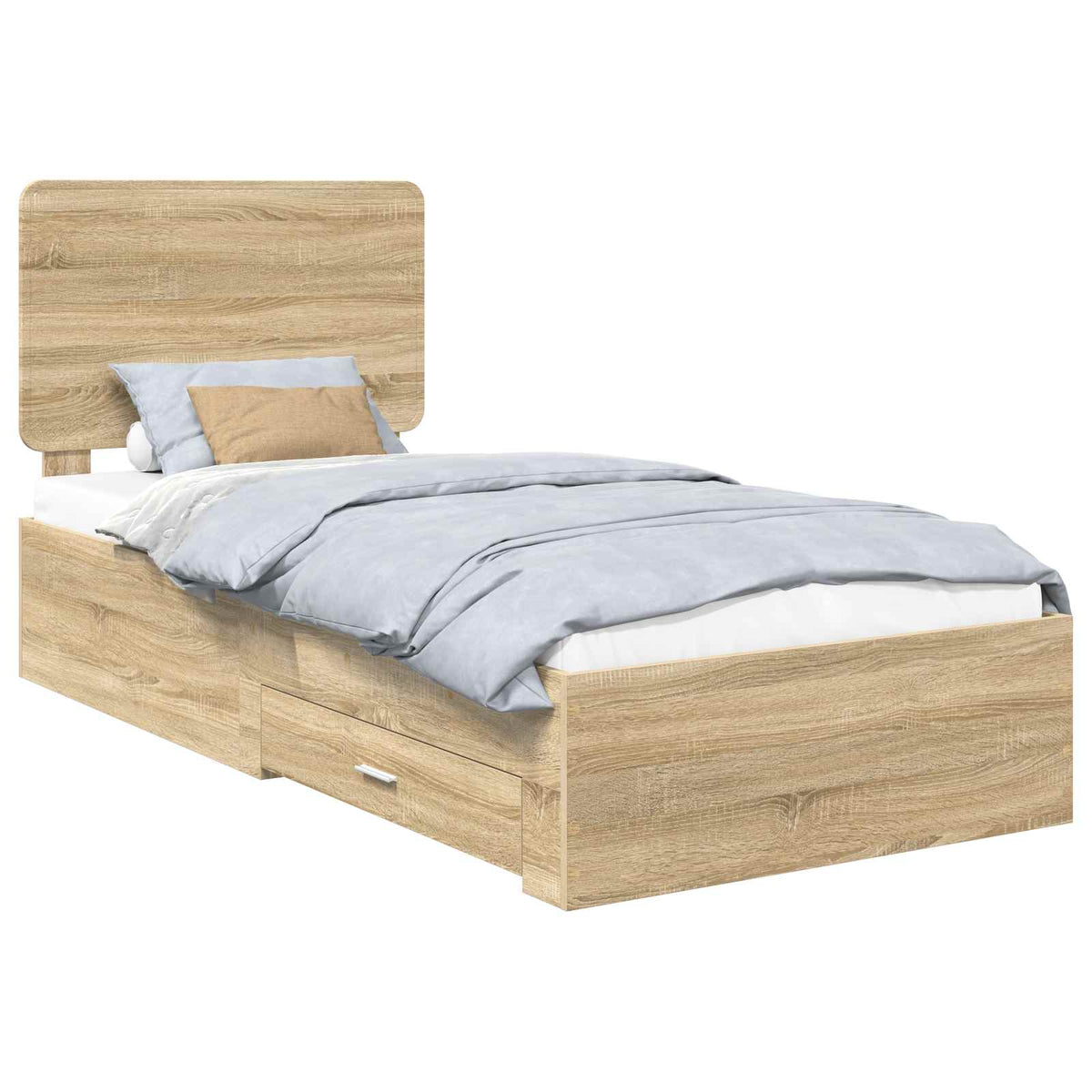 Bed Frame Drawer Engineered Wood Sonoma oak