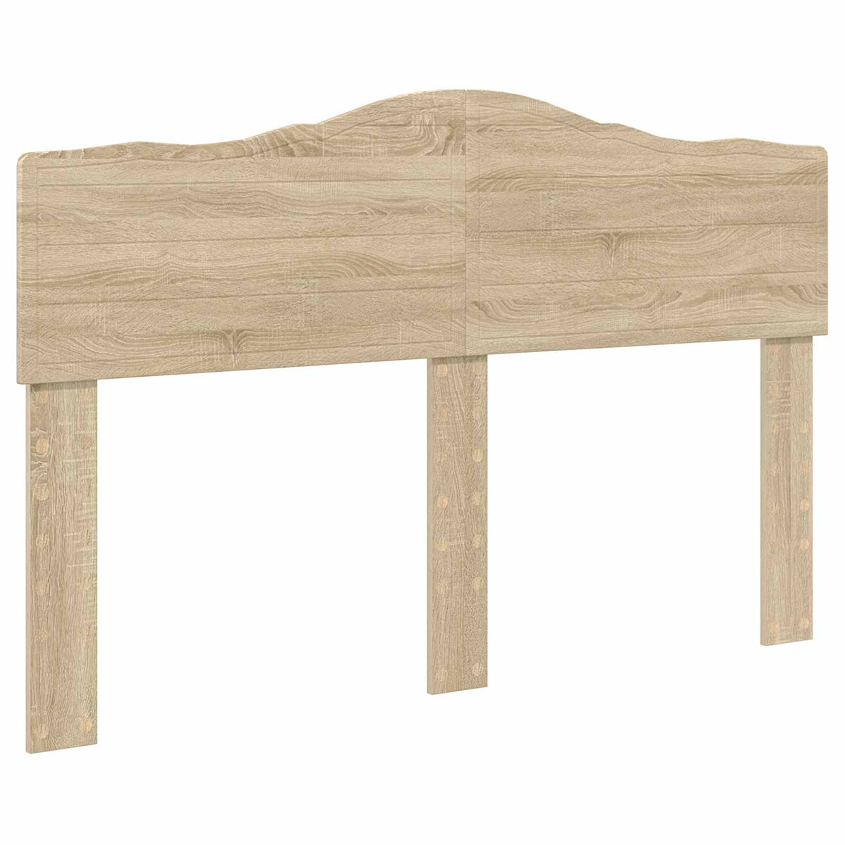 Bed Frame 140 x 190 cm Solid Pine Wood Sonoma oak