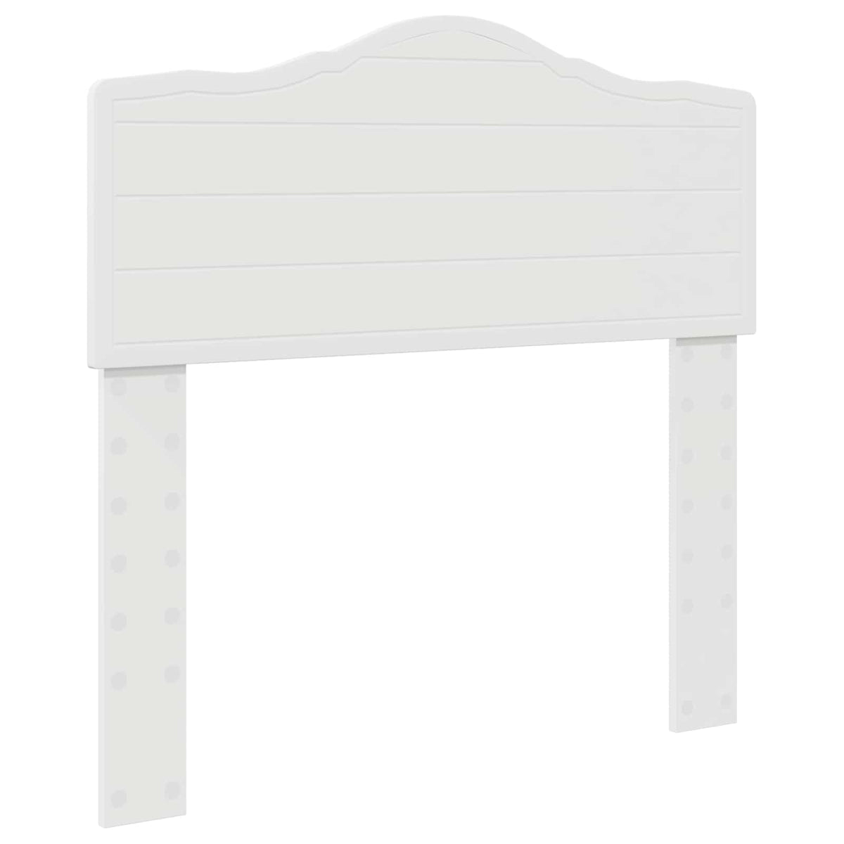 Bed Frame with Headboard 100 x 200 cm Solid Pine Wood White