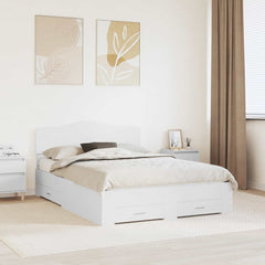 Bed Frame Engineered Wood White