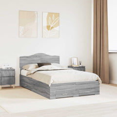 Bed Frame Engineered Wood Grey sonoma