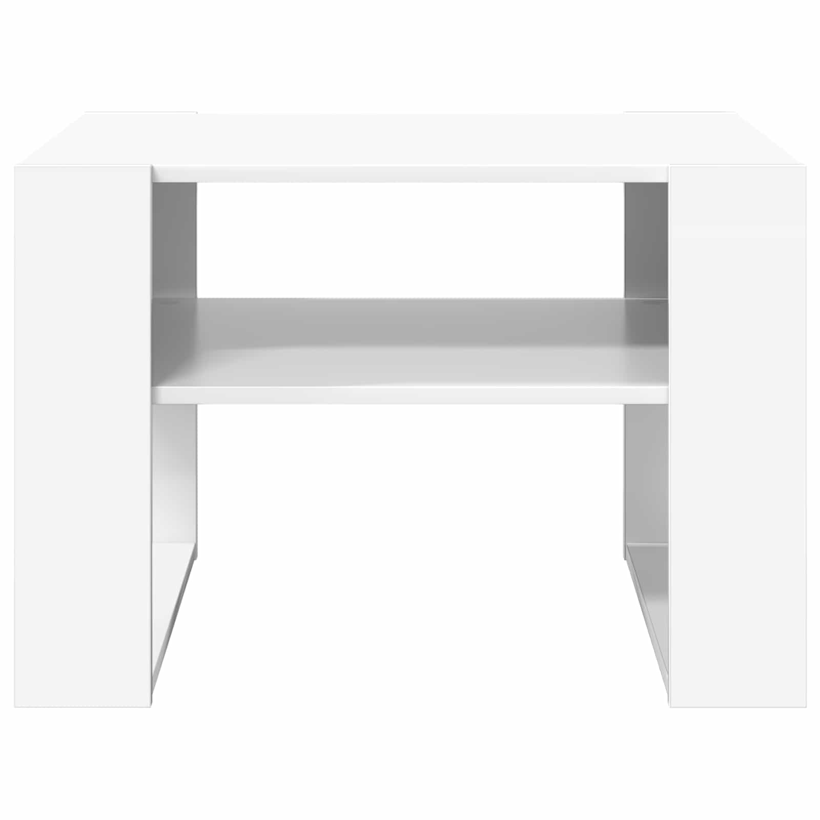 vidaXL Coffee Table White 66 x 53 x 45 cm Engineered Wood 5