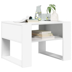 vidaXL Coffee Table White 66 x 53 x 45 cm Engineered Wood 3