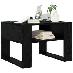 vidaXL Coffee Table Black Oak 66 x 53 x 45 cm Engineered Wood 3