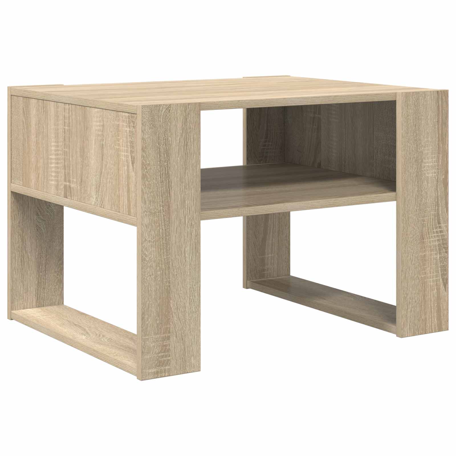 vidaXL Coffee Table Sonoma Oak 66 x 53 x 45 cm Engineered Wood 2