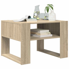 vidaXL Coffee Table Sonoma Oak 66 x 53 x 45 cm Engineered Wood 3