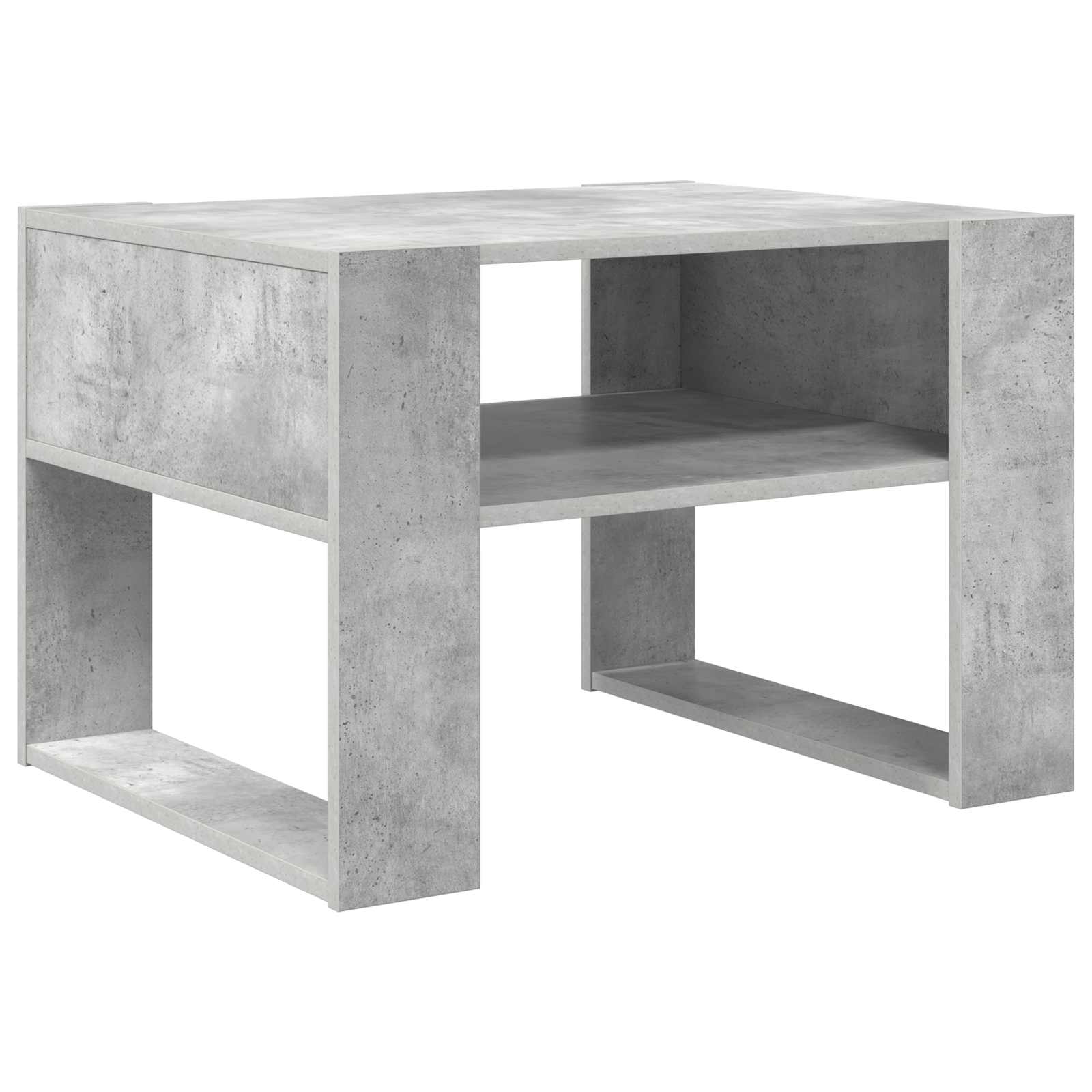 vidaXL Coffee Table Concrete Grey 66 x 53 x 45 cm Engineered Wood 2