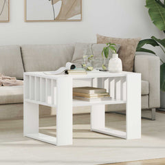vidaXL Coffee Table White 66 x 49.5 x 45 cm Engineered Wood 1