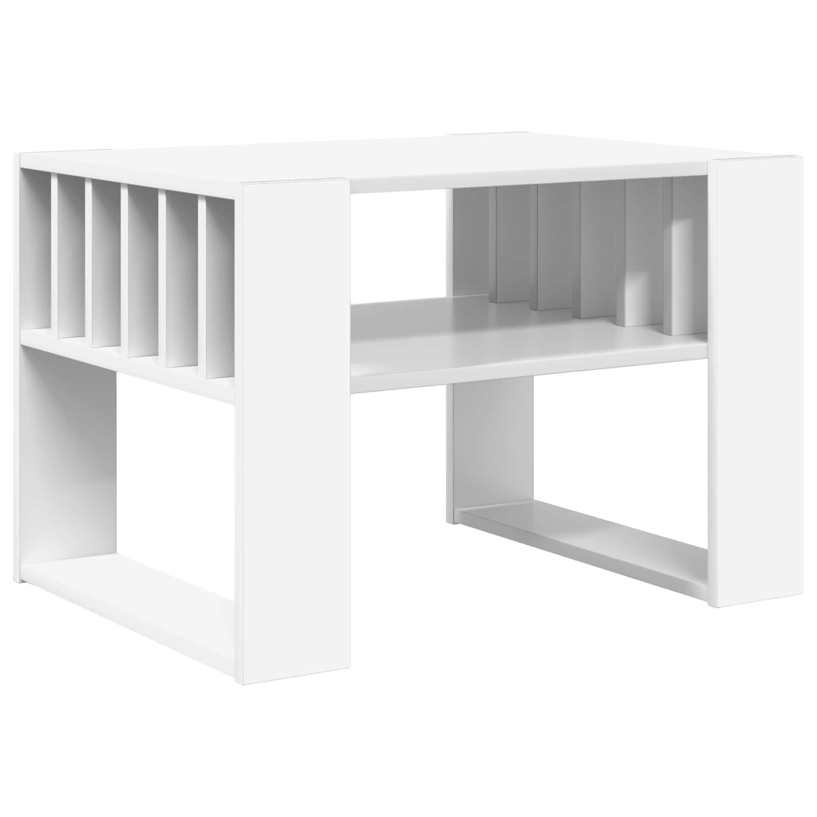 vidaXL Coffee Table White 66 x 49.5 x 45 cm Engineered Wood 2