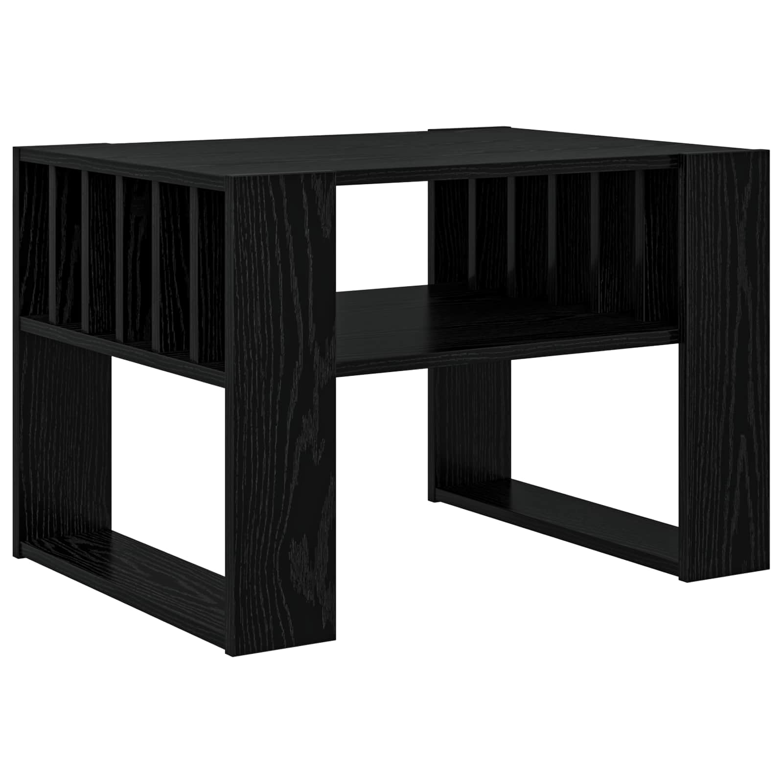 vidaXL Coffee Table Black Oak 66 x 49.5 x 45 cm Engineered Wood 2