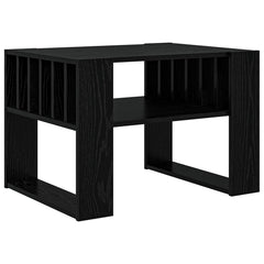 vidaXL Coffee Table Black Oak 66 x 49.5 x 45 cm Engineered Wood 2
