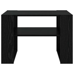 vidaXL Coffee Table Black Oak 66 x 49.5 x 45 cm Engineered Wood 5