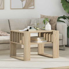 vidaXL Coffee Table Sonoma Oak 66 x 49.5 x 45 cm Engineered Wood 1