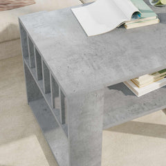 vidaXL Coffee Table Concrete Grey 66 x 49.5 x 45 cm Engineered Wood 4