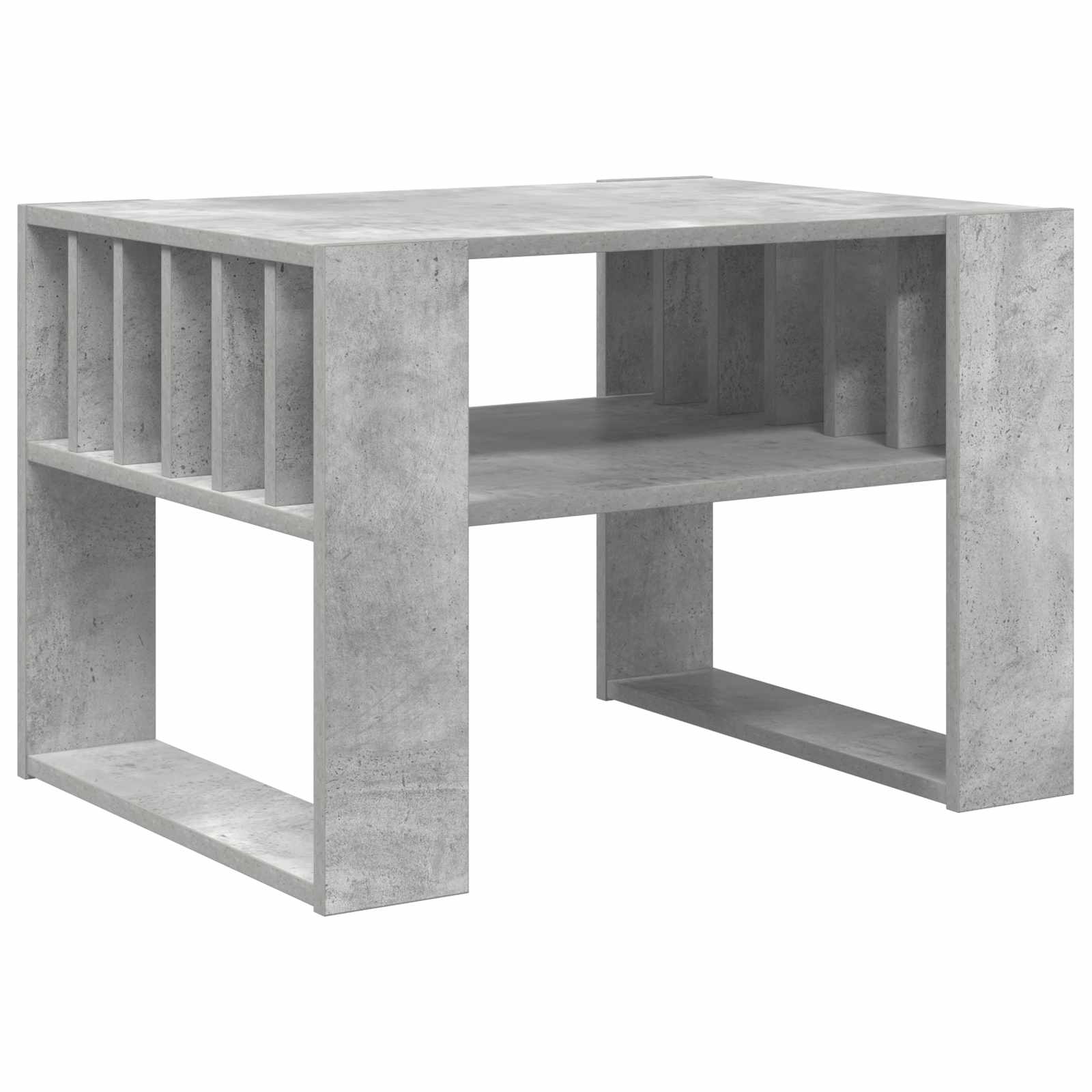 vidaXL Coffee Table Concrete Grey 66 x 49.5 x 45 cm Engineered Wood 2