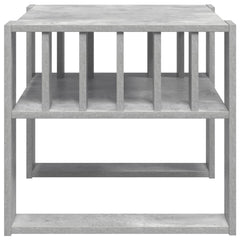 vidaXL Coffee Table Concrete Grey 66 x 49.5 x 45 cm Engineered Wood 6