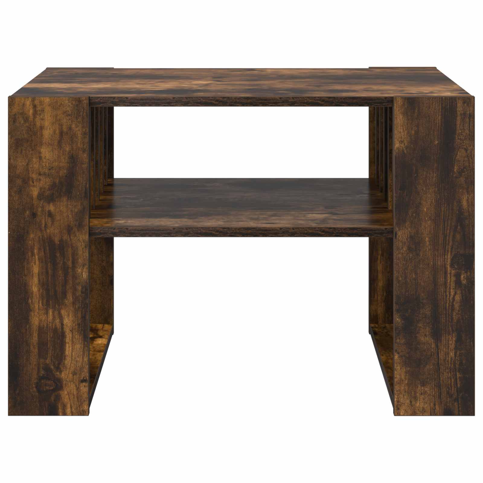 vidaXL Coffee Table Smoked Oak 66 x 49.5 x 45 cm Engineered Wood 5