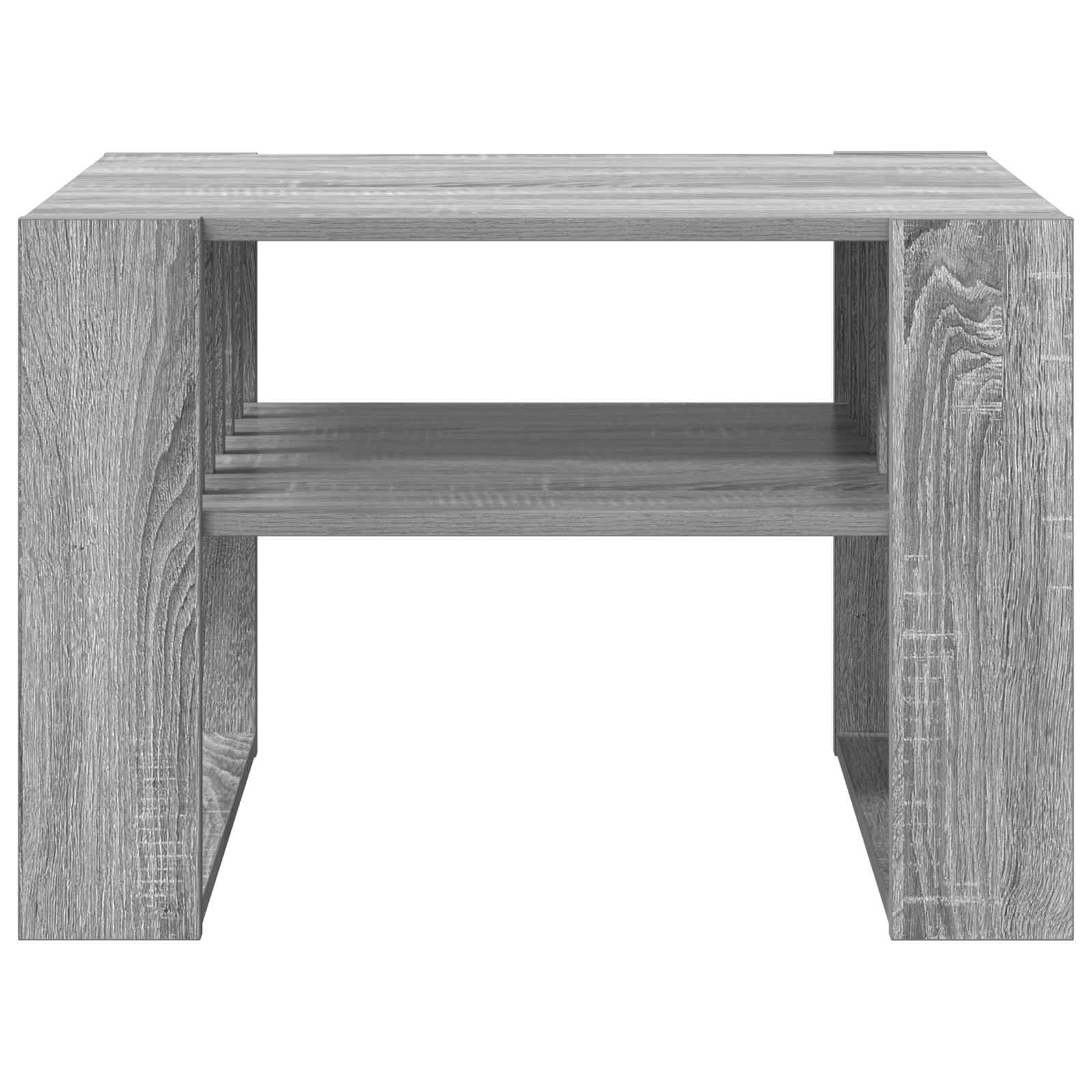 vidaXL Coffee Table Grey Sonoma 66 x 49.5 x 45 cm Engineered Wood 5