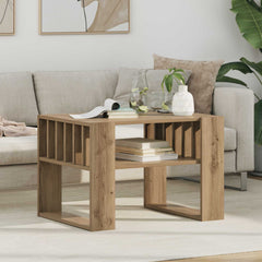 vidaXL Coffee Table Artisan Oak 66 x 49.5 x 45 cm Engineered Wood 1