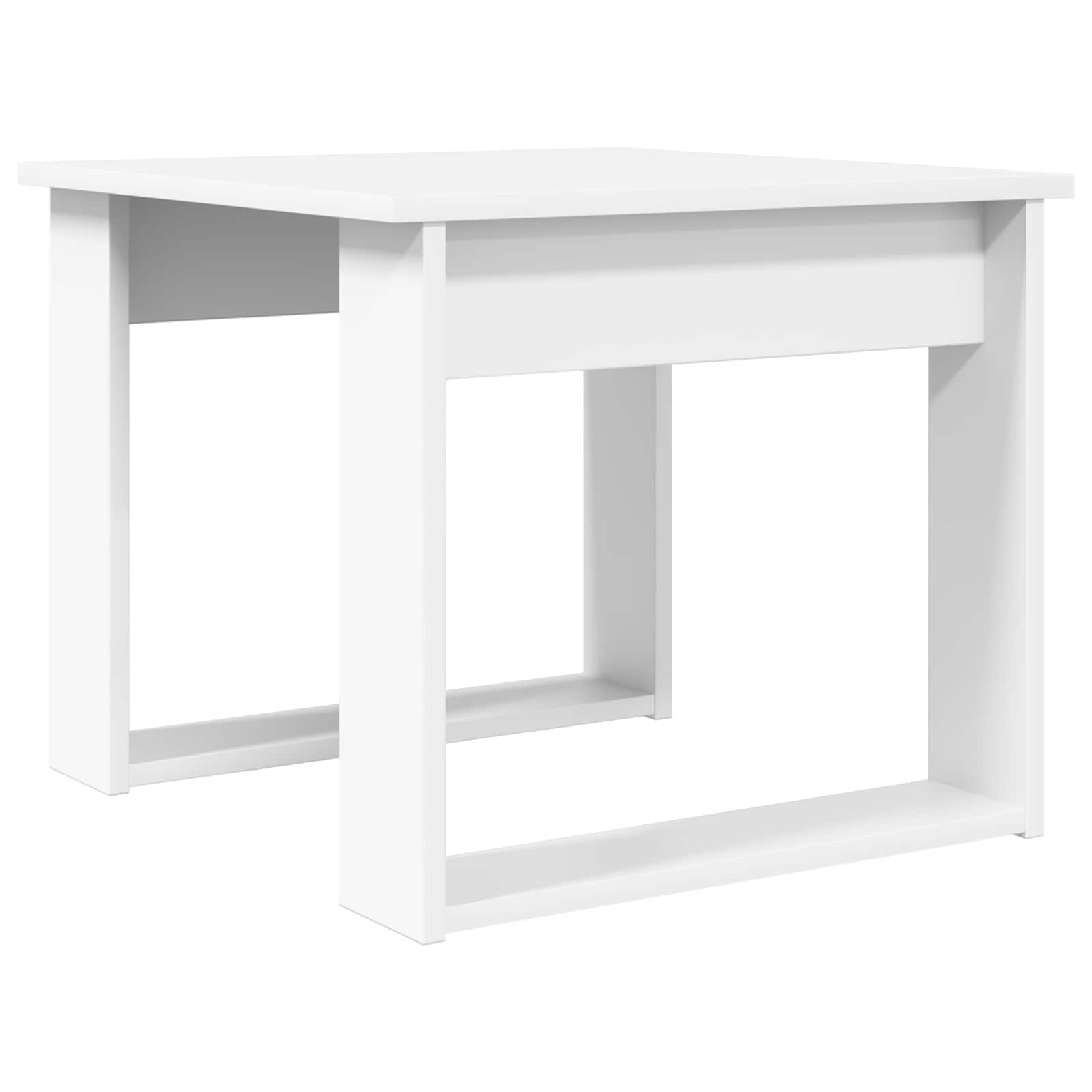 vidaXL Coffee Table Set 2 pcs White 50 x 52 x 42 cm Engineered Wood 6
