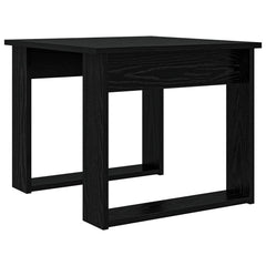 vidaXL Coffee Table Set 2 pcs Black Oak 50 x 52 x 42 cm 6