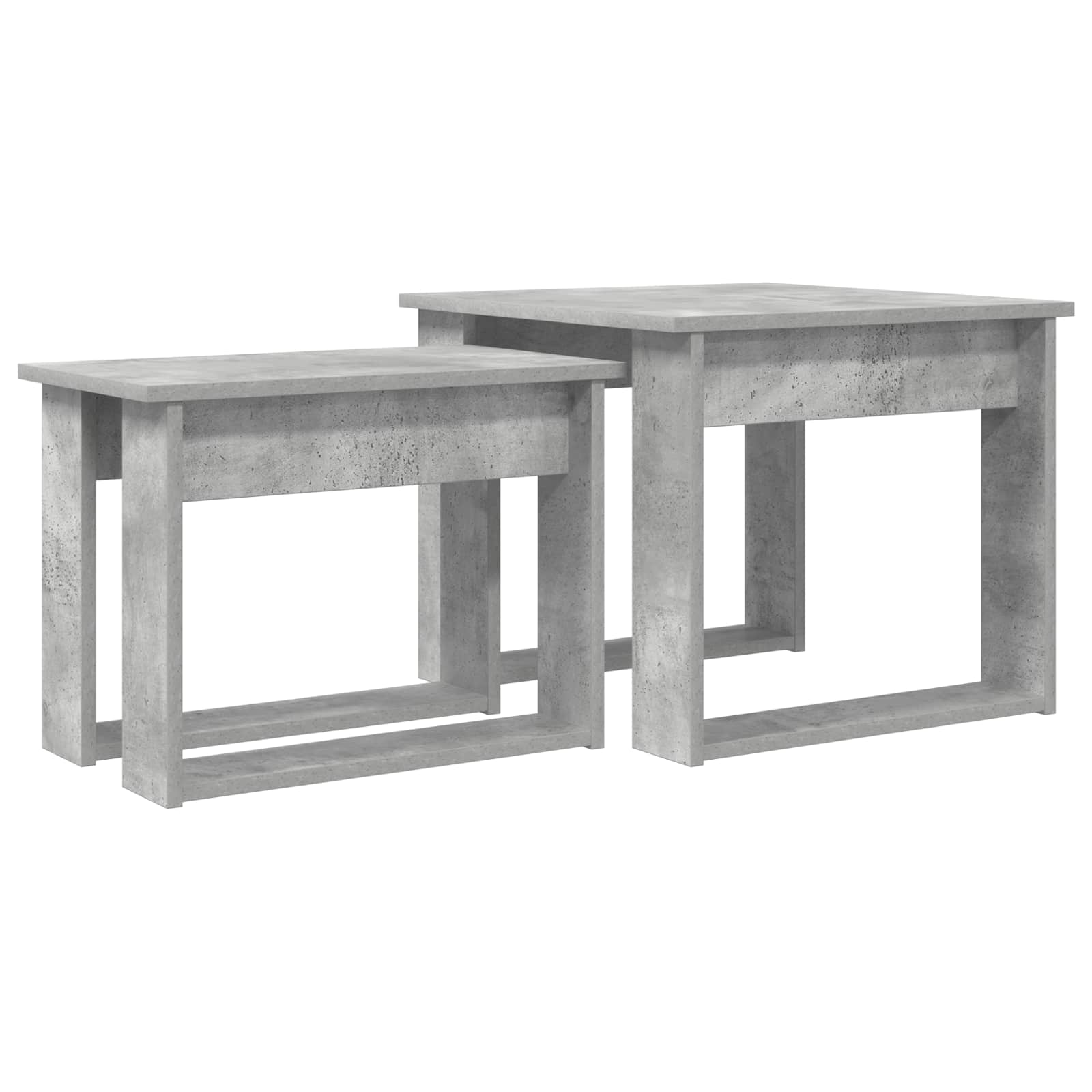 vidaXL Coffee Table Set 2 pcs Concrete Grey 50 x 52 x 42 cm 2