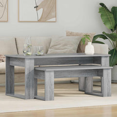 vidaXL Coffee Table Set 2 pcs Grey Sonoma 100 x 50 x 42 cm 1