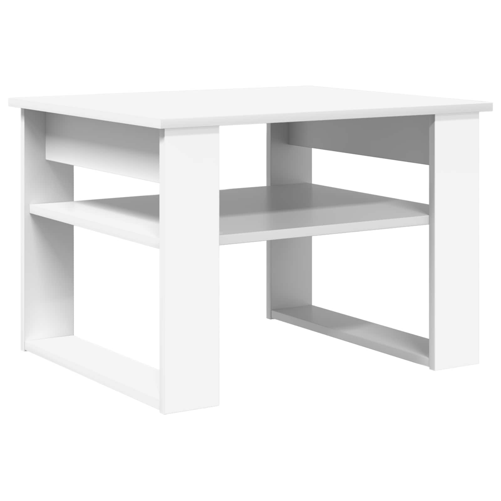 vidaXL Coffee Table White 64 x 54 x 44 cm Engineered Wood 2