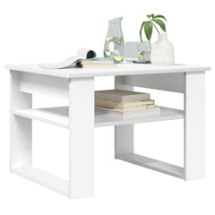 vidaXL Coffee Table White 64 x 54 x 44 cm Engineered Wood 3