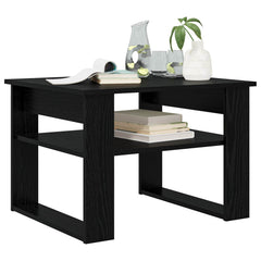 vidaXL Coffee Table Black Oak 64 x 54 x 44 cm Engineered Wood 3
