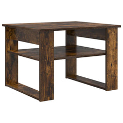 vidaXL Coffee Table Smoked Oak 64 x 54 x 44 cm Engineered Wood 2