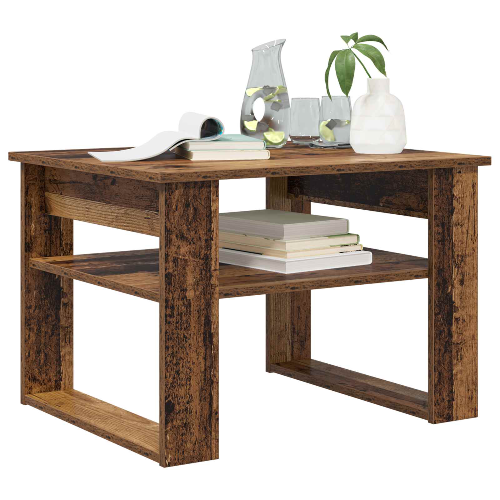 vidaXL Coffee Table Old Wood 64 x 54 x 44 cm Engineered Wood 3