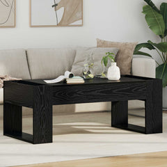 Coffee Table 110 x 50 x 41 cm Engineered Wood Black oak
