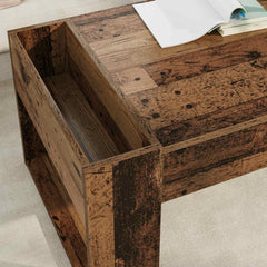 Coffee Table 110 x 50 x 41 cm Engineered Wood Old wood