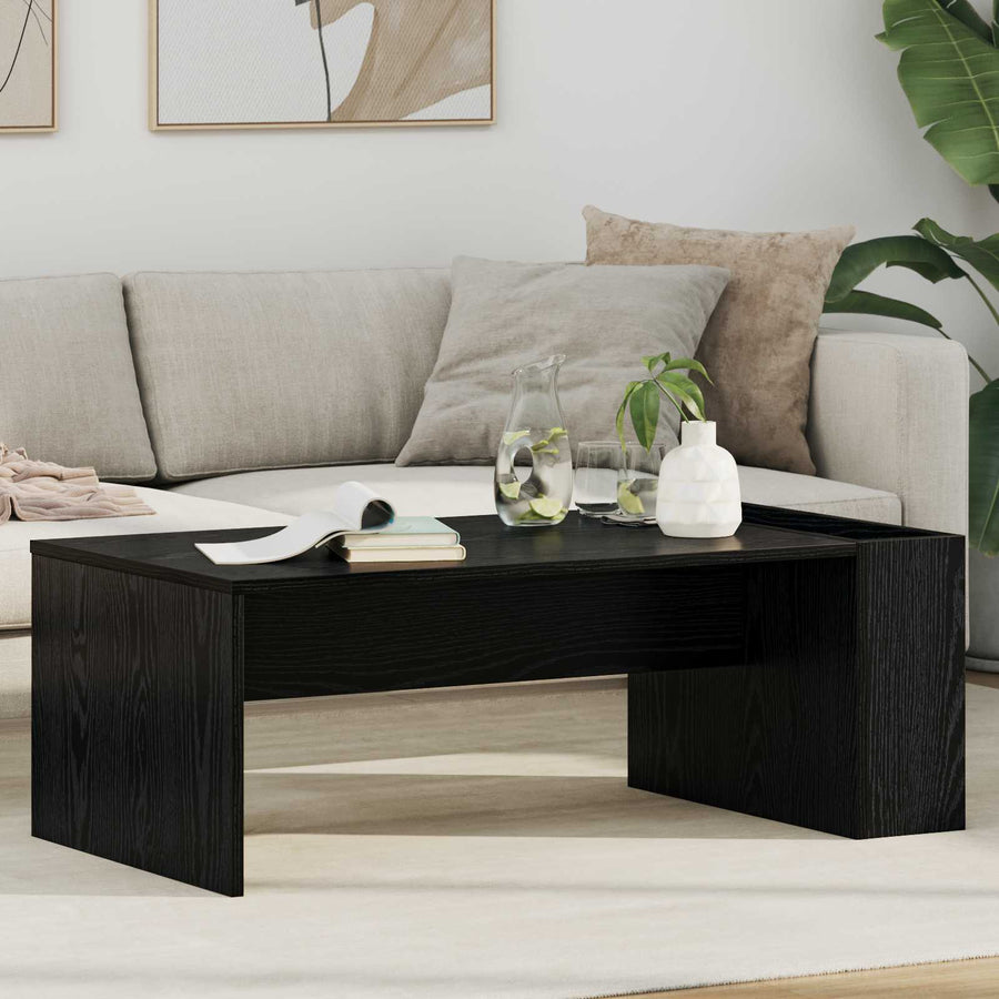 vidaXL Coffee Table Black Oak 95 x 50 x 34 cm Engineered Wood 1
