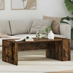 vidaXL Coffee Table Smoked Oak 95 x 50 x 34 cm Engineered Wood 1