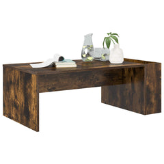 vidaXL Coffee Table Smoked Oak 95 x 50 x 34 cm Engineered Wood 3