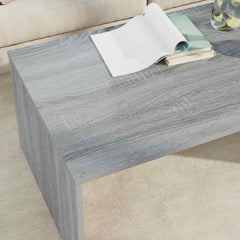 vidaXL Coffee Table Grey Sonoma 95 x 50 x 34 cm Engineered Wood 4