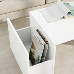 vidaXL Coffee Table White 90 x 45 x 35 cm Engineered Wood 4