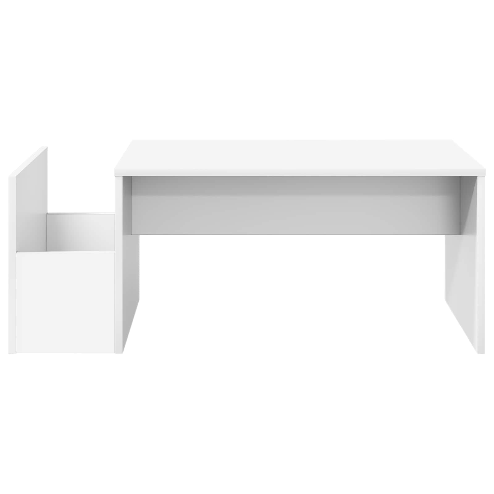 vidaXL Coffee Table White 90 x 45 x 35 cm Engineered Wood 5