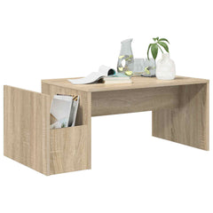 vidaXL Coffee Table Sonoma Oak 90 x 45 x 35 cm Engineered Wood 3