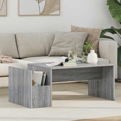 vidaXL Coffee Table Grey Sonoma 90 x 45 x 35 cm Engineered Wood 1