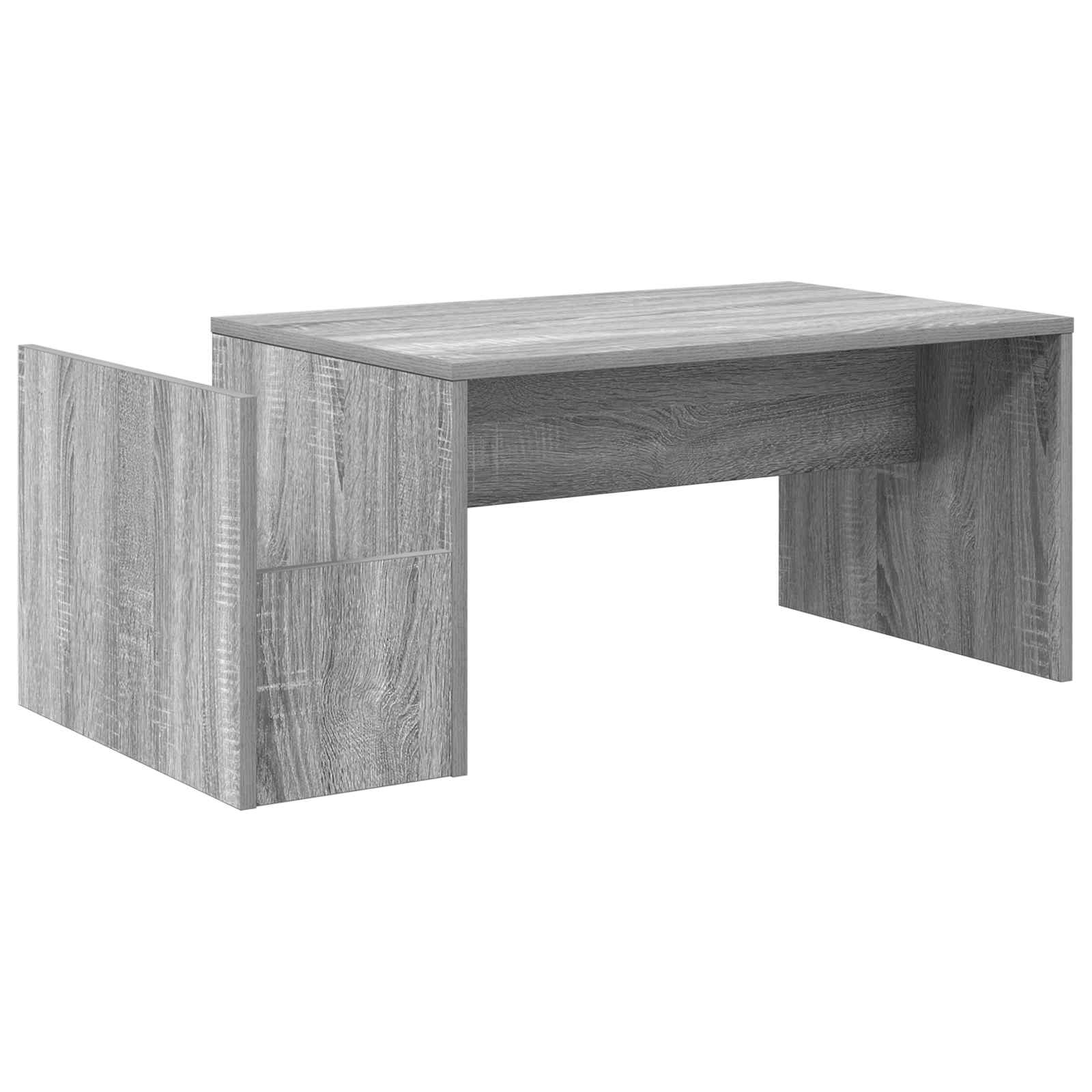 vidaXL Coffee Table Grey Sonoma 90 x 45 x 35 cm Engineered Wood 2